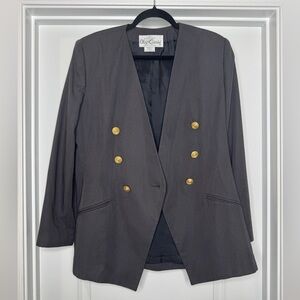 Vintage Oleg Cassini Single Button Blazer, Sz 12